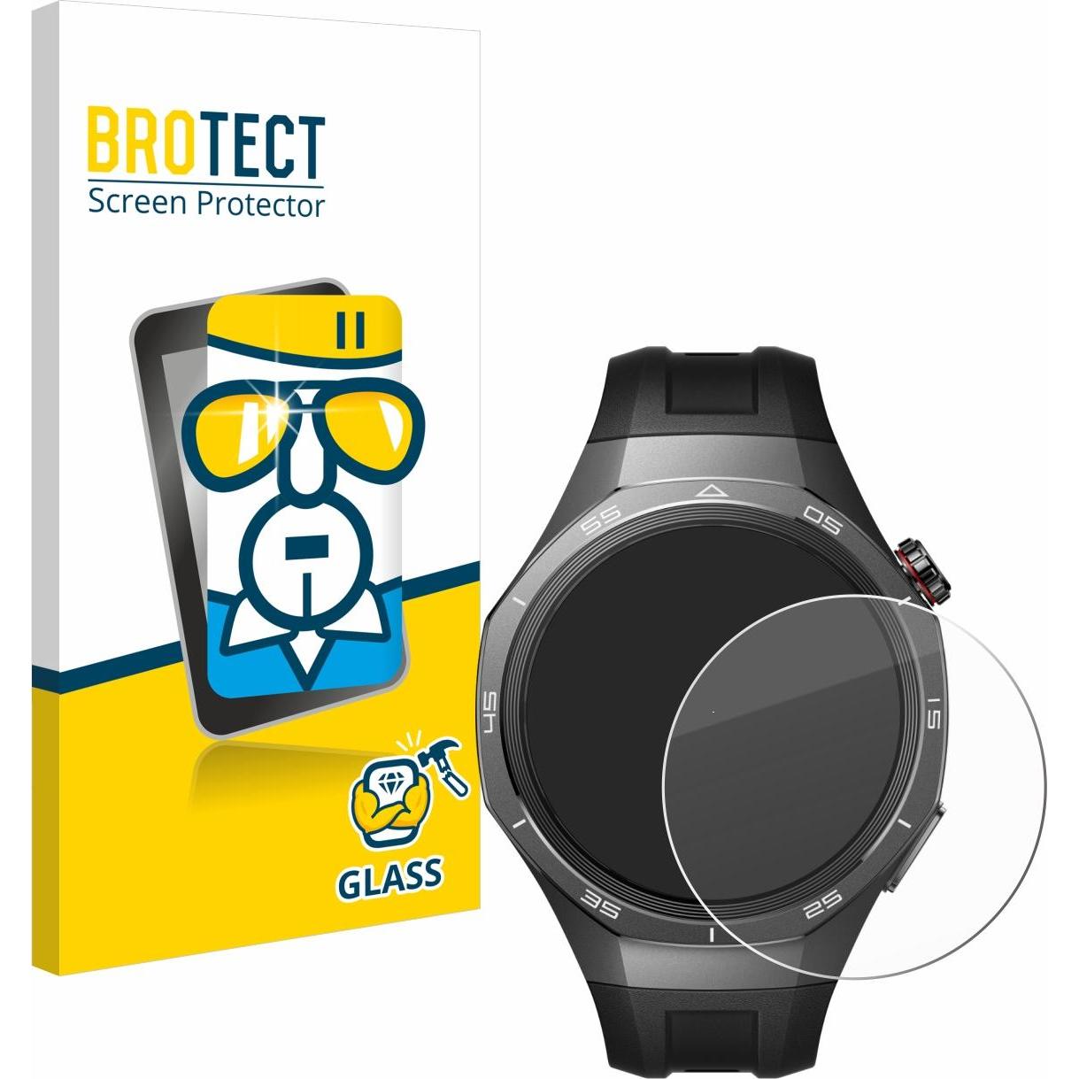 BROTECT Panzerglas Displayschutz 9H Schutzglas Glas Klar Transparent, Smartwatch Schutzfolie, Transparent
