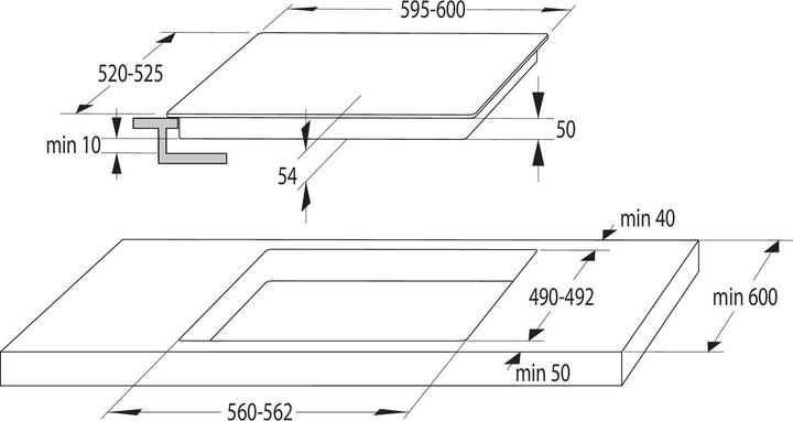 Image du produit Gorenje GI6432BSCWF (59.50 cm, Table de cuisson à induction)