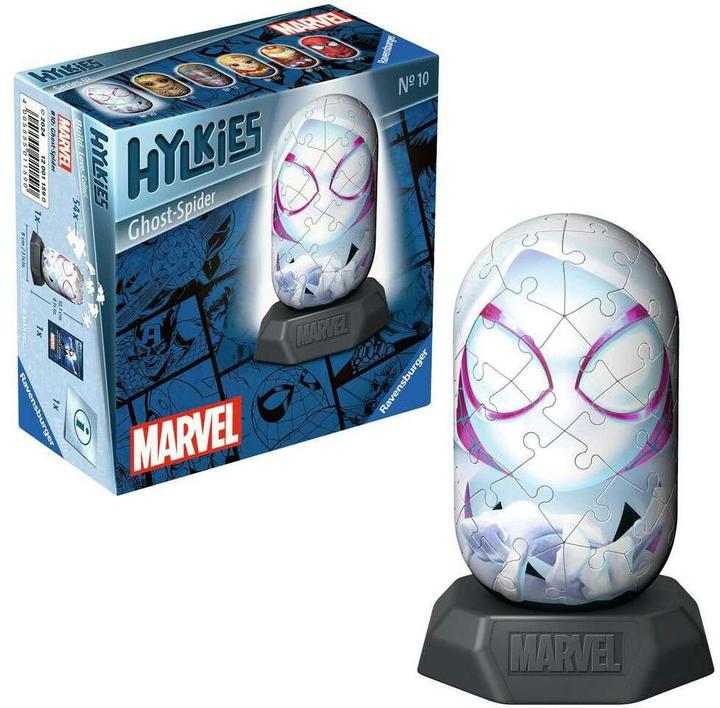 Actual product image Ravensburger Hylkies: The new collectible figure series to assemble yourself. Figure #10 - Ghost (54 pieces)