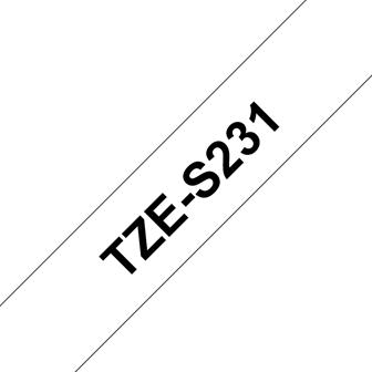 Produktbild Brother TZe-S231 (1.20 cm, Schwarz, Weiss)