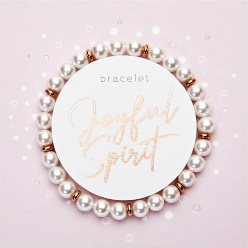 Immagine prodotto HCA Armband - "Joyful Spirit" - Perle rosegold (18 cm, Acciaio inossidabile, Perle)