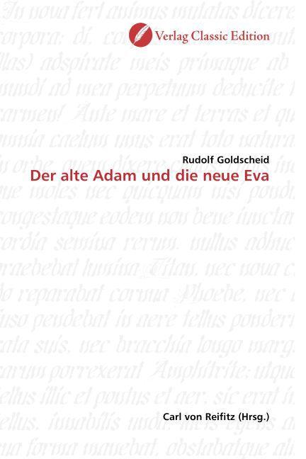 Produktbild Der alte Adam und die neue Eva (Deutsch, Rudolf Goldscheid, 2010)