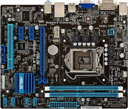 Actual product image ASUS P8h61-M Le R2.0 (LGA 1155, Intel H61, mATX)