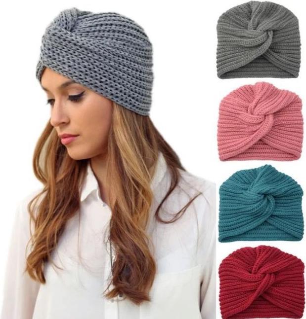Actual product image MU Style Clair Series Knitted turban hat (One size)