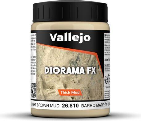 Actual product image AirbrushKing Light Brown Thick Mud 200ml - Vallejo