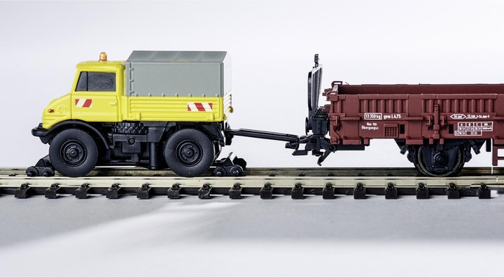 Produktbild Carson 1:87 MB Unimog U406 Zweiwegefzg. 100%RTR (RTR Ready-to-Run)
