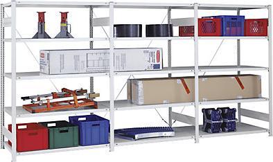 Actual product image eurokraft pro Large compartment boltless shelving, RAL 7035