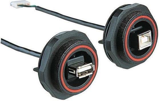 Produktbild Bulgin IP68 USB 2.0 Type B rear panel mount