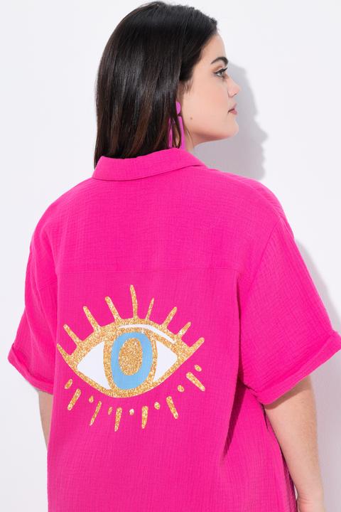 Actual product image Angel of Style Bluse, oversized, Musselin, Auge auf dem Rücken (48)