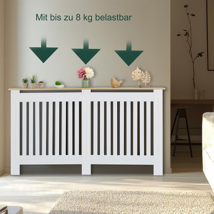 Produktbild Relaxdays HeizkÃ¶rperverkleidung mit Lamellen