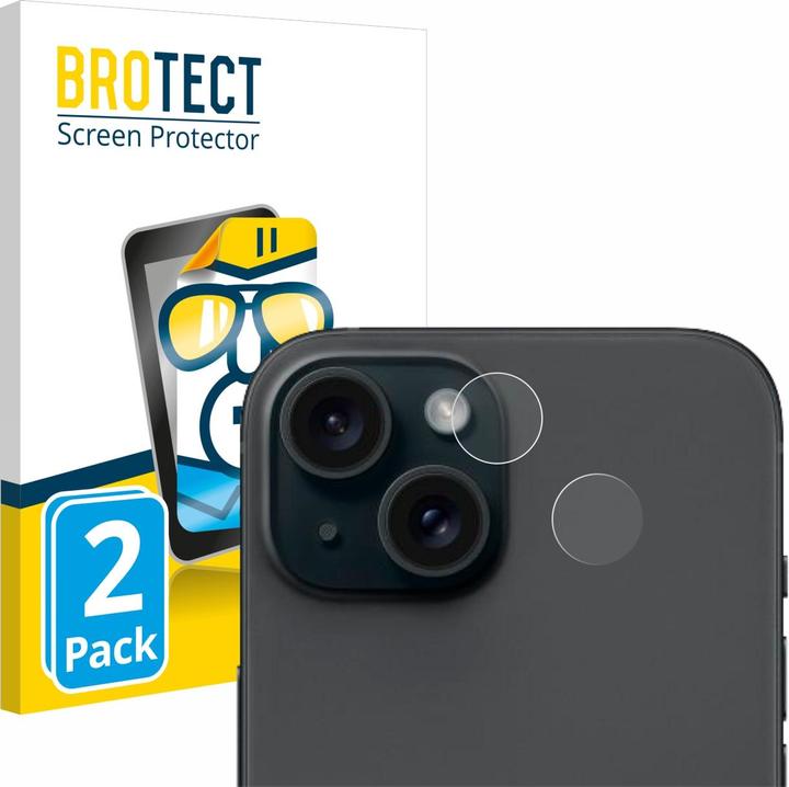 Actual product image BROTECT Screen Protector Clear (2 pcs., Apple iPhone 15)