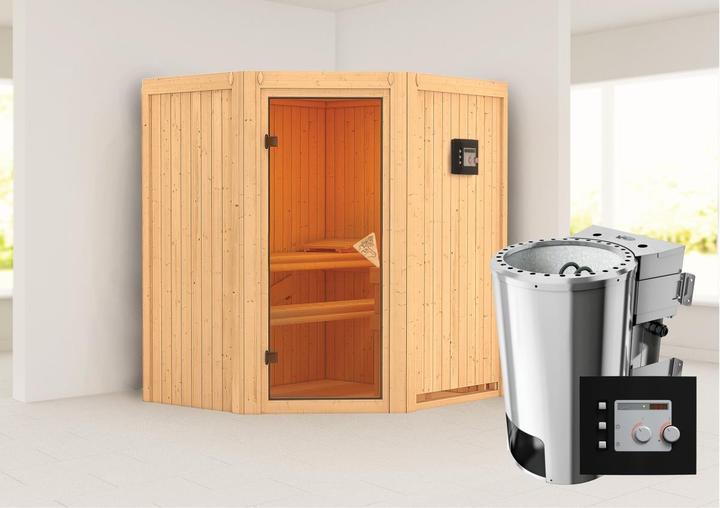 Actual product image Karibu Tonja without roof rim (Plug & Play 3,6 KW - Bio external control)