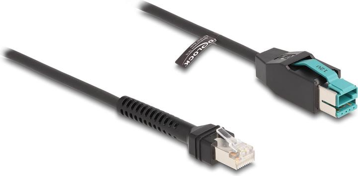 Produktbild Delock Spiralkabel RJ50 Stecker zu PoweredUSB Stecker 12 V 3 (3 m, USB 2.0)