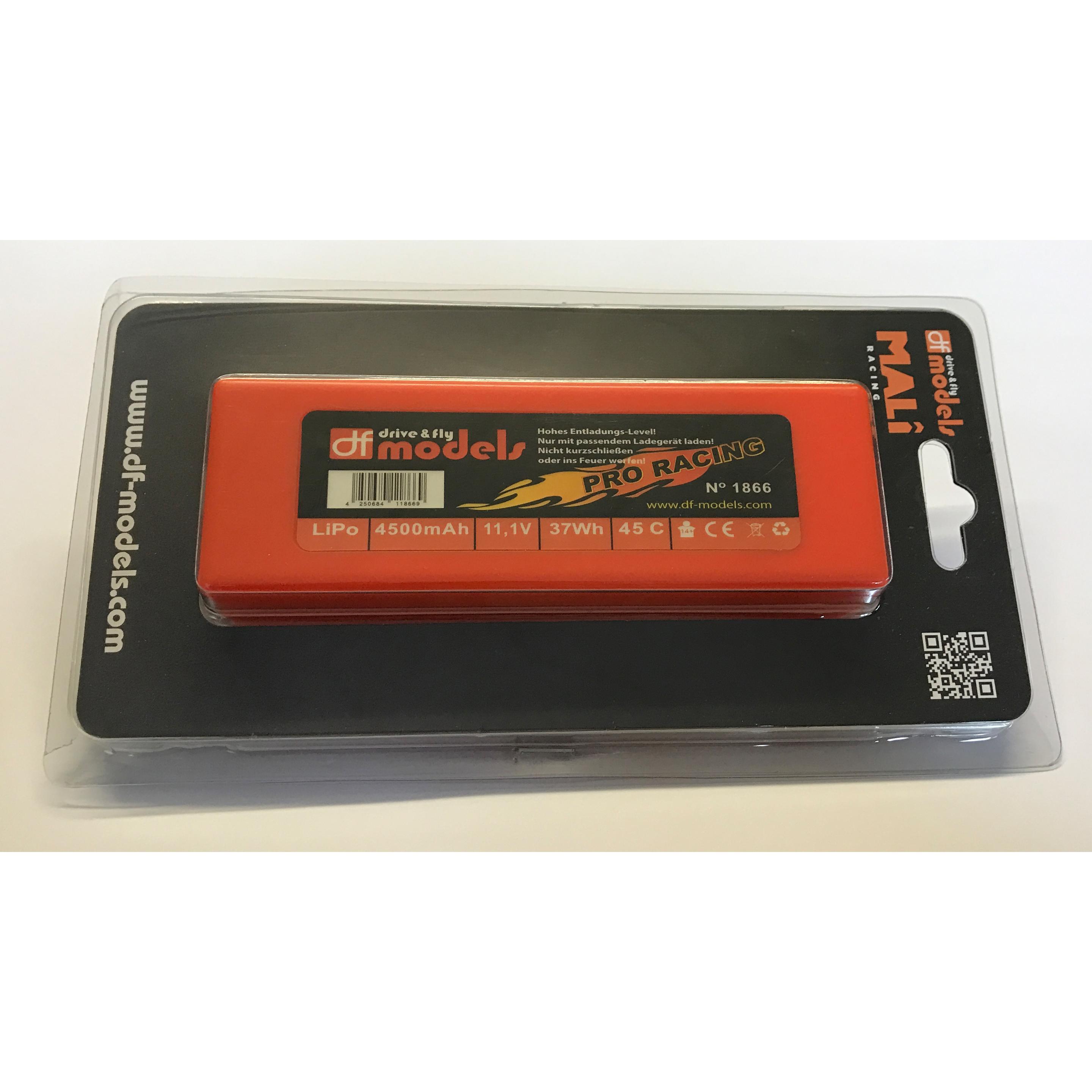 Thumbnail - DF-Models LiPo Pack 3S - 11,1 Volt - 4500mAh, 45C (11.10 V, 4500 mAh)