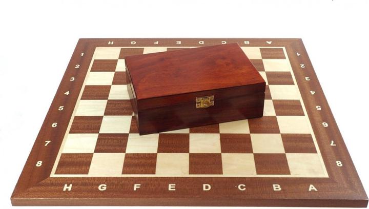 Actual product image False Professional Tournament Chess Set No.6 Chessboard + Chess Case