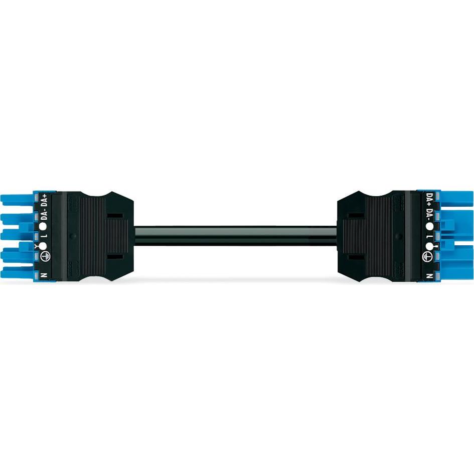 Wago, Kabelleitung, Mellemkabel 2 Meter Halogenfri Eca Hun/Han 5P I 5G 2,5 mm² blå (2 m)