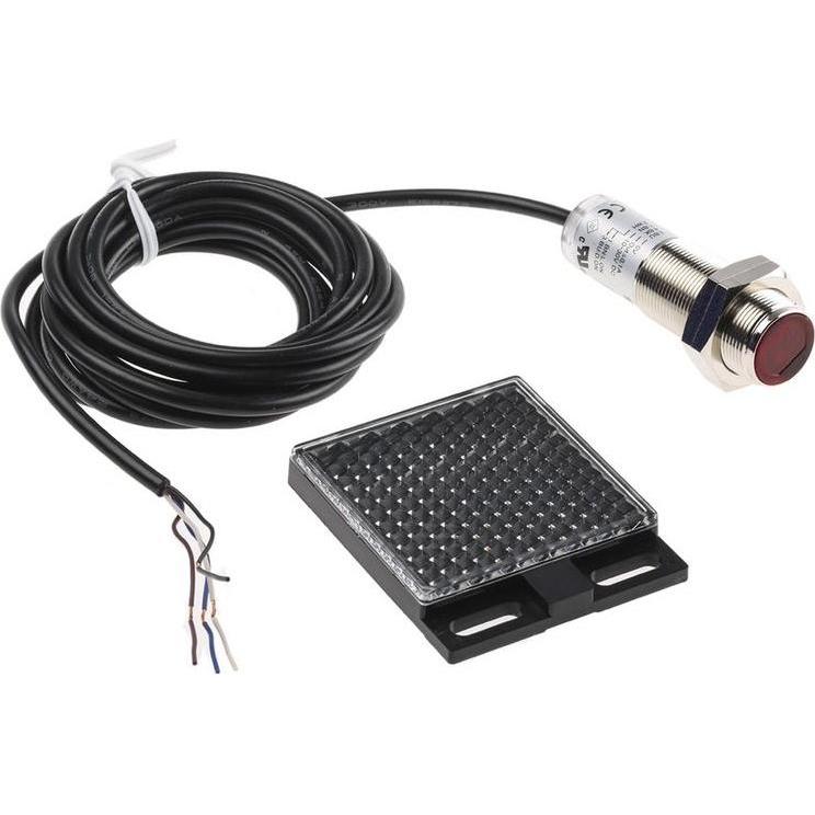 Thumbnail - Rs Pro Sensor fotoelektrisch M18 NPN refl. 2m, Automatisierung