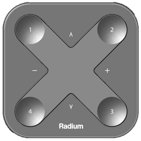 Radium SMART Blue Remote noir