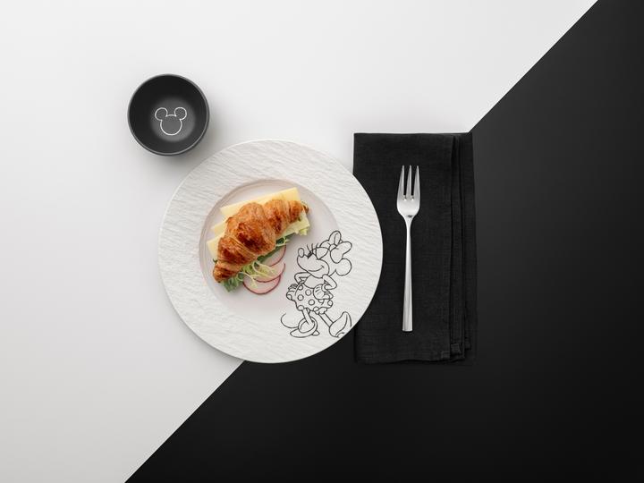 Produktbild Villeroy & Boch Frühstücks-/Dessertteller Manufacture Rock blanc - Mickey Mouse (1x, 21.70 cm)
