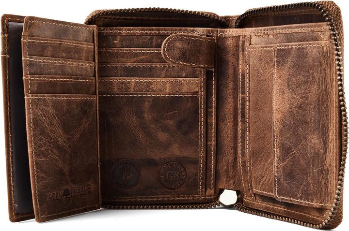 Produktbild Greenburry Hecht Geldbörse Leder 13.5 cm
