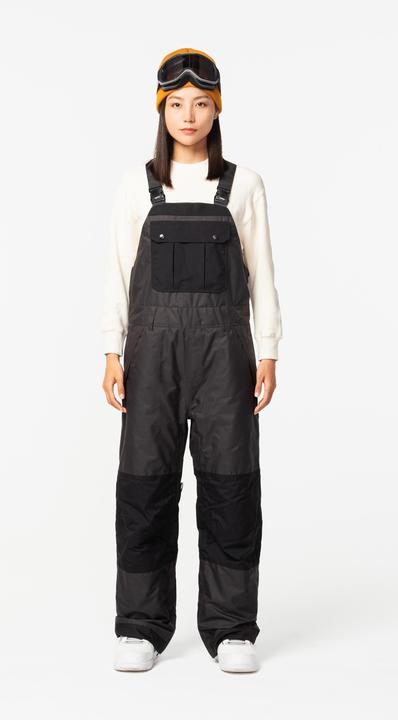 Produktbild Dreamscape Snowboardhose Latzhose Erwachsene wasserdicht - 500 schwarz (L)