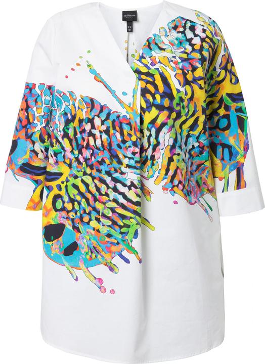 Produktbild Ulla Popken Tunika, Schmetterling, V-Ausschnitt, 3/4-Arm (46, 48)