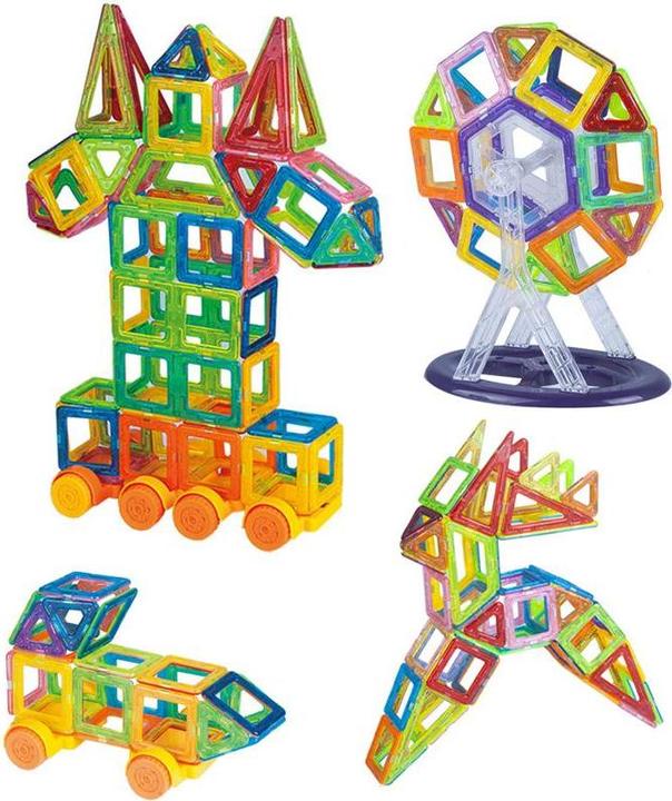 Produktbild JTI Magnetische Bauteile - Ein perfektes Geschenk für Kinder (124 Stück)