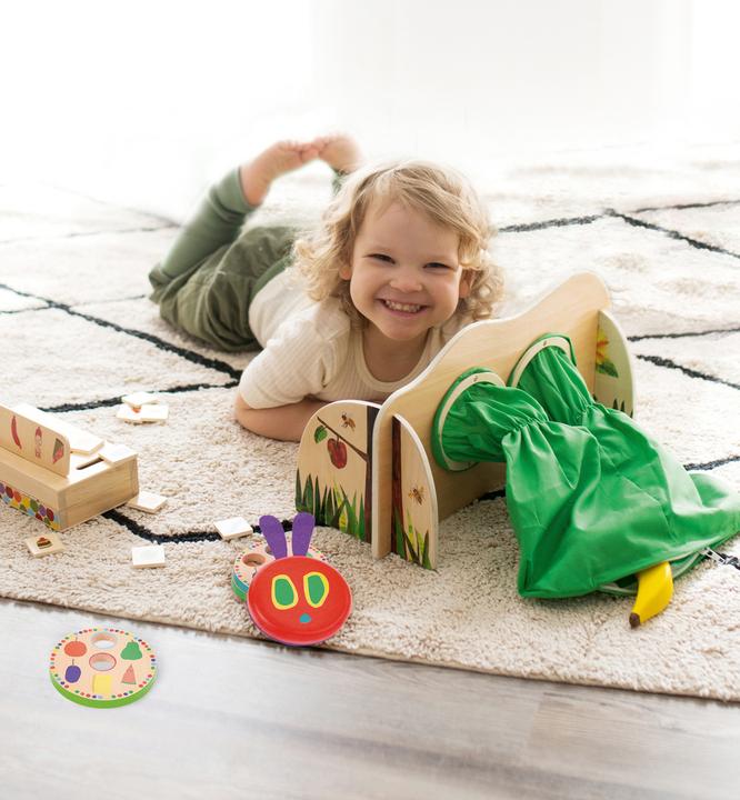 Actual product image small foot Caterpillar Nimmersatt picture sorting box