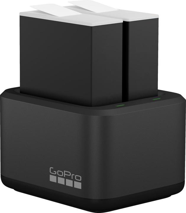 Actual product image GoPro Dual Battery Charger + Enduro Batteries (Hero 12 Black, Hero 11 Black, Hero 10 Black, Hero 9 Black)