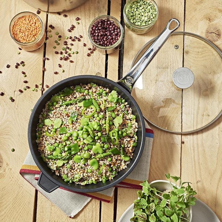 Produktbild de Buyer CHOC EXTREME Sauteuse Antihaft Ø28cm,Edelstahlgriff, Indukt. (Bratpfanne, Aluminium, 28 x 7.50 cm)