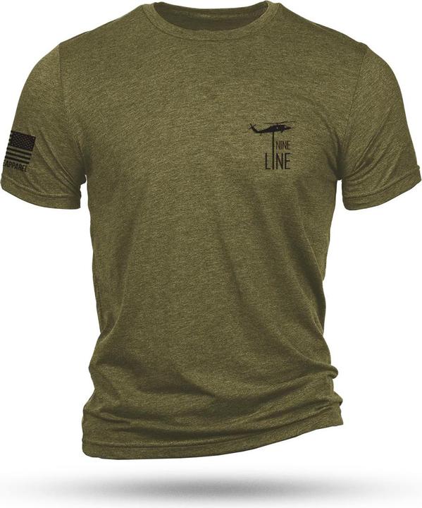 Actual product image Nine Line T-Shirt FREEDOM ISN'T FREE, olive (L)