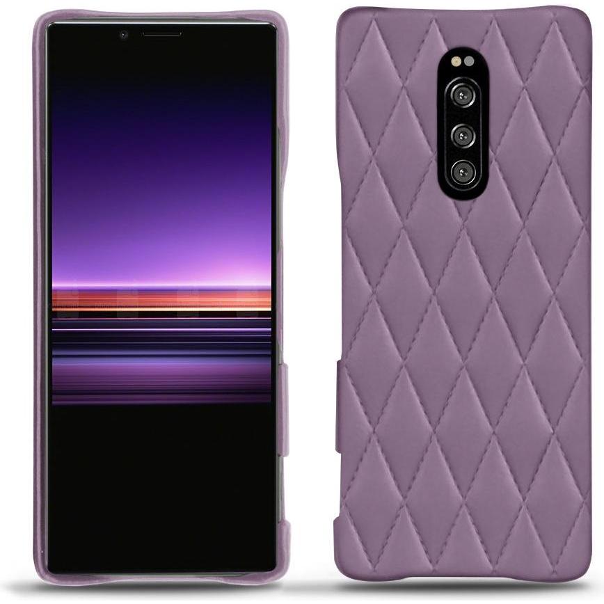 Noreve Lederschutzhülle (Sony Xperia 1), Smartphone Hülle, Violett