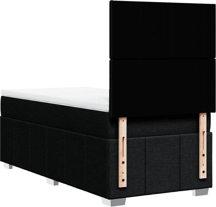 Produktbild vidaXL Bo x springbett mit Matratze 90 x 190 cm Stoff (90 x 190 cm)