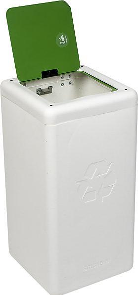 Immagine prodotto ReinigungsBerater Sistema di separazione dei rifiuti BrickBin bidone per rifiuti organici bianco verde 65 L porta (65 l)