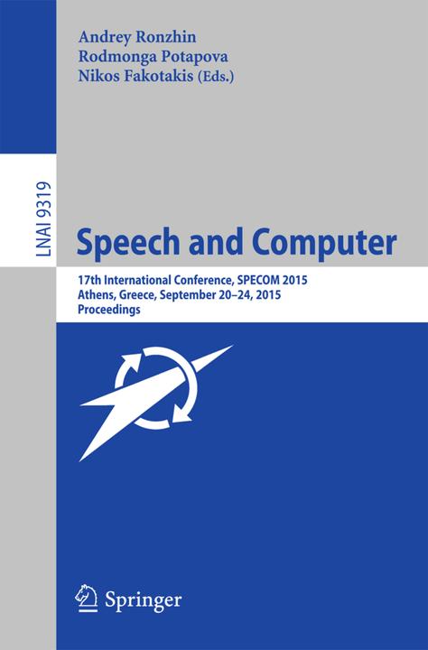 Speech and Computer (Englisch, 2015)