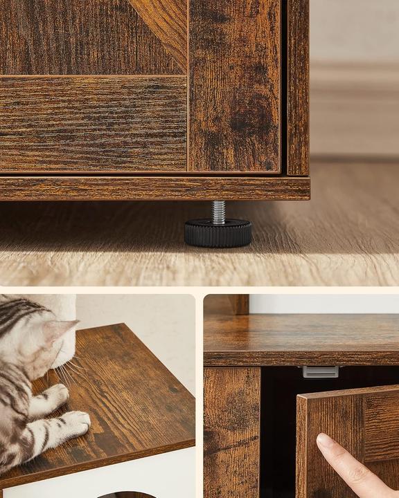 Actual product image Feandrea Mr. Kittens (151 cm, Black, Rustic brown)