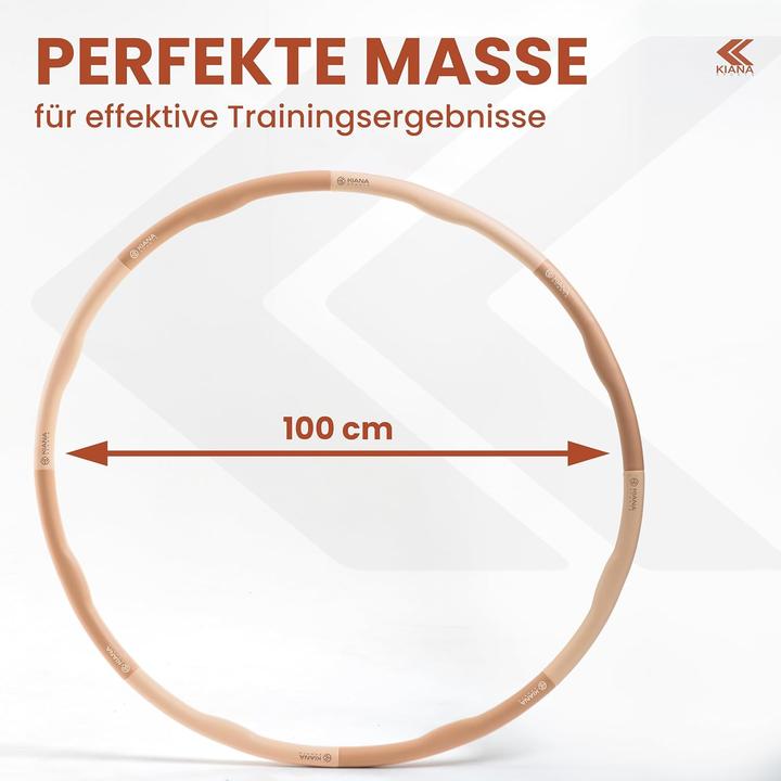 Immagine prodotto Kiana sports Hula Hoop Reifen für Erwachsene (100 cm, 1200 g)