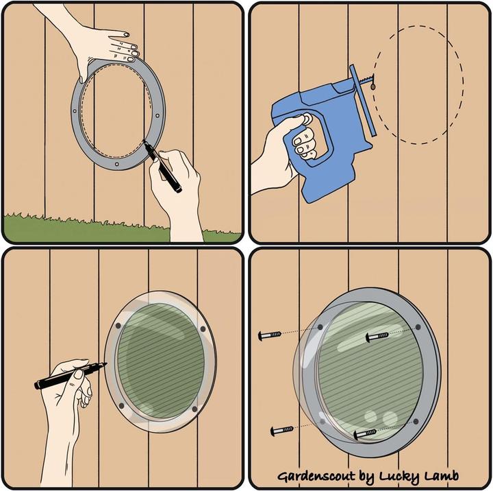 Actual product image Lucky Lamb Fence window