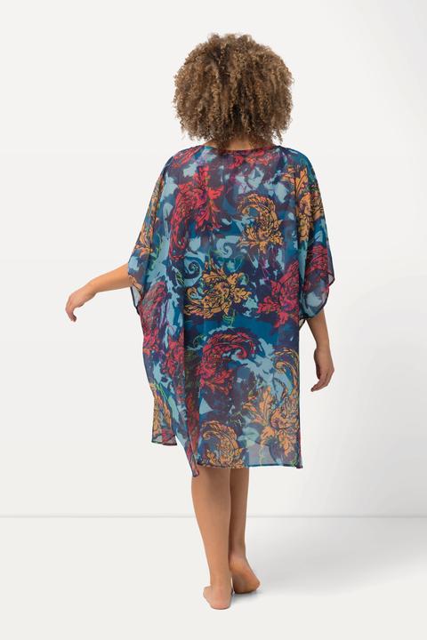 Produktbild Ulla Popken Tunika, bedruckt, Oversized, V-Ausschnitt, Halbarm (58, 60, 62)