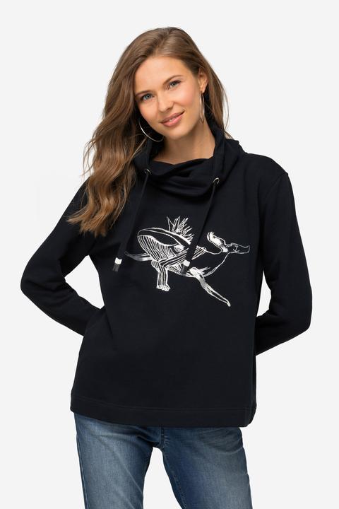 Immagine prodotto Laurasøn Sweatshirt, Stehkragen, Wal, Langarm, OEKO-TEX (L)