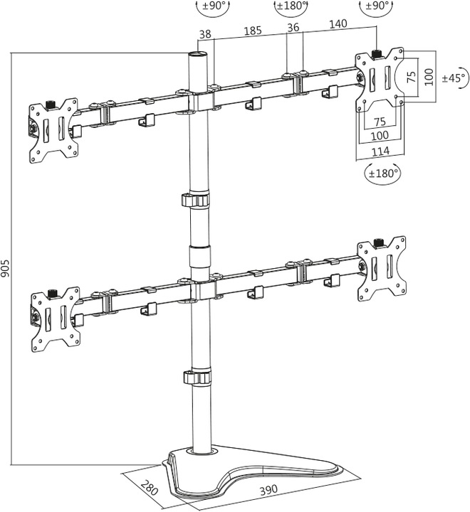 Produktbild LogiLink BP0046 (Tisch, 32")