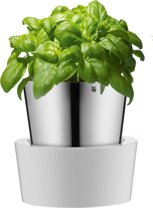 Produktbild Auerhahn Kräutertopf 12x12,5x12,5cm Bewässerungssystem Gourmet Edelstahl Kunststoff (12.80 cm)