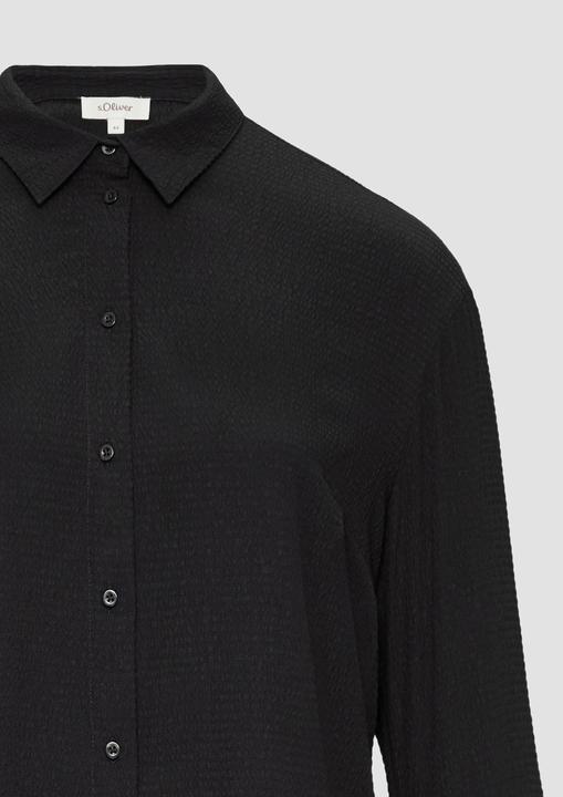Image du produit s.Oliver Bluse Strukturierte Hemdbluse mit Raffung (44)