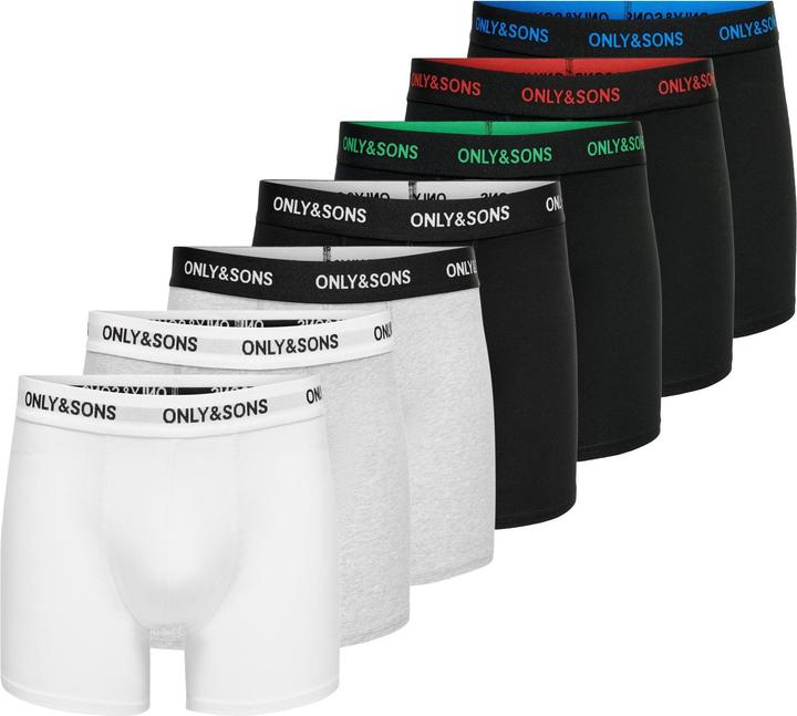 Immagine prodotto Only & Sons ONSFITZ 7-pack Boxershorts Shorts (Confezione da 7)