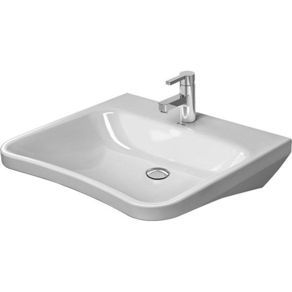 Duravit, Waschbecken, Waschtisch DURASTYLE VITAL MED o ÜL m HLB 650x570mm ohne Hahnloch weiss (570 mm, 650 mm)