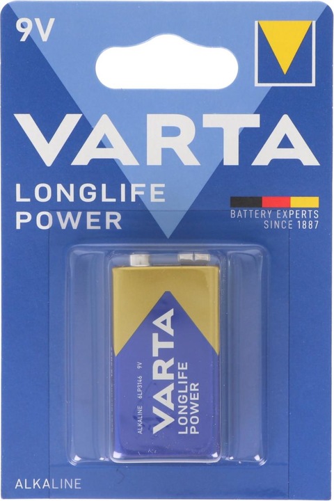 Actual product image Varta High Energy (20 pcs., 9V Block, 580 mAh)