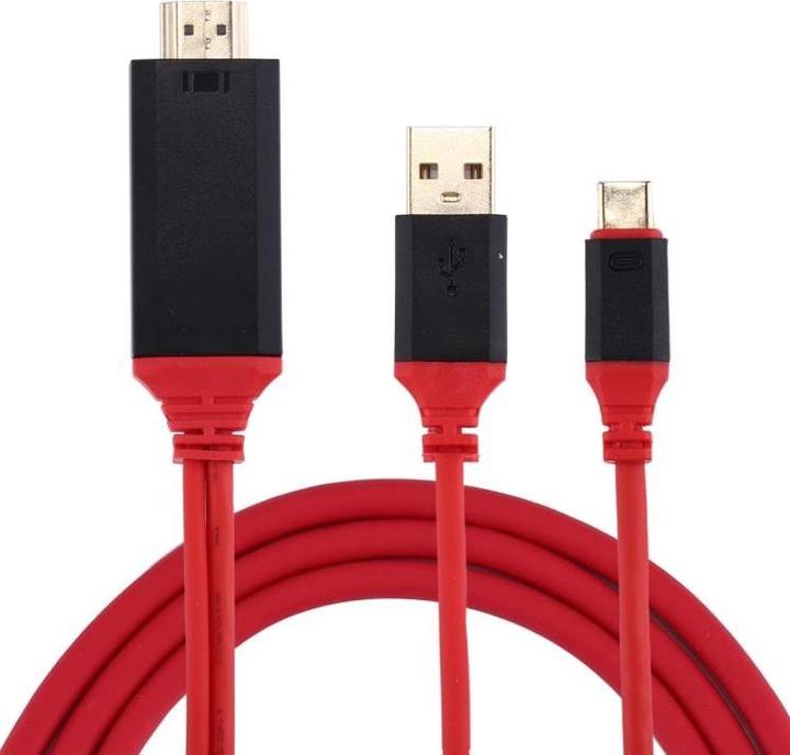 Produktbild JTI USB-C-auf-HDMI-Adapter 2 m (HDMI, USB)