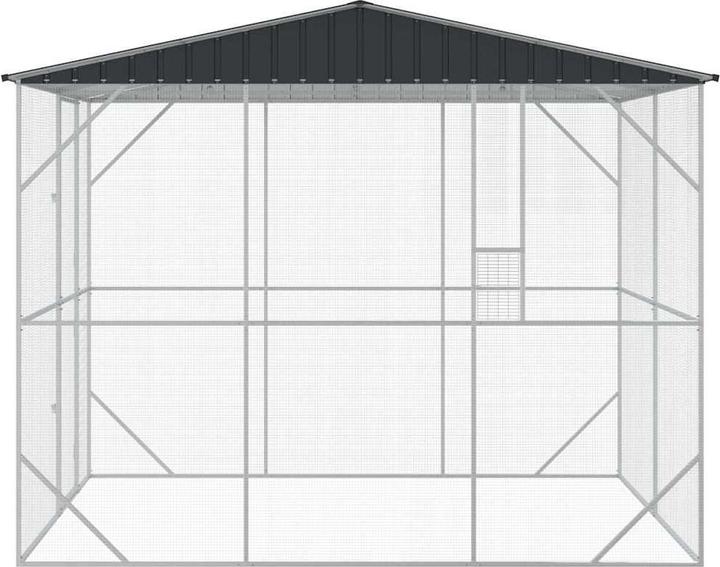Produktbild vidaXL Voliere Anthrazit 310x227x247 cm Stahl