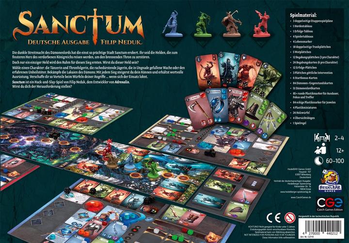 Actual product image Czech games edition Connoisseur game Sanctum (German, 2 - 4 Players)
