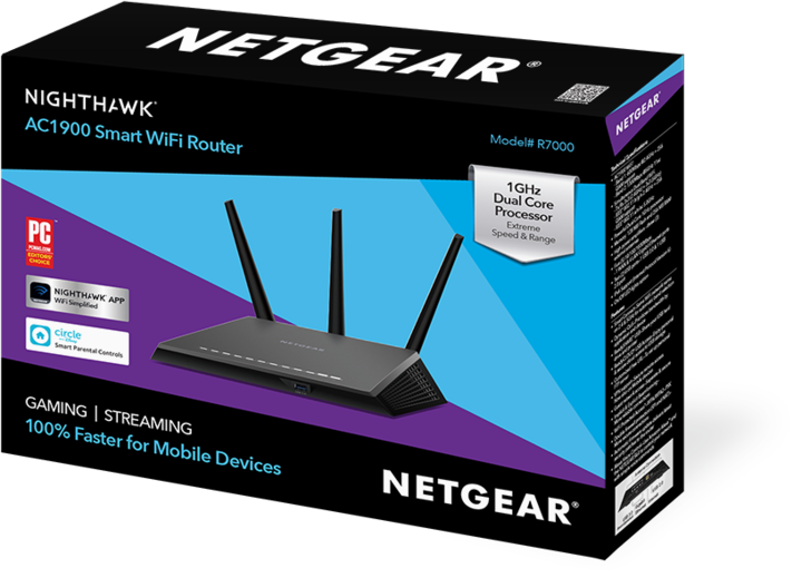 Actual product image Netgear R7000 Nighthawk